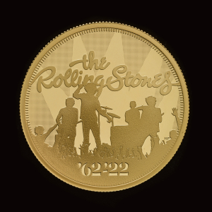 The Rolling Stones 2022 1oz Gold Proof Trial Piece