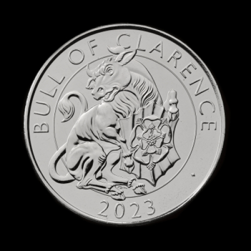 The Royal Tudor Beasts The Bull of Clarence 2023 &pound;5 Brilliant Uncirculated Trial Piece