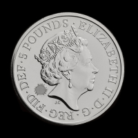 The Royal Tudor Beasts The Lion of England 2022 &pound;5 Brilliant Uncirculated Trial Piece