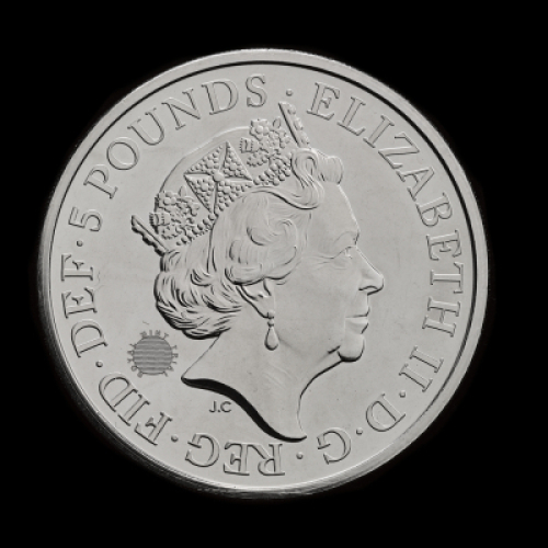 The Royal Tudor Beasts The Yale of Beaufort 2023 &pound;5 Brilliant Uncirculated Trial Piece