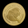 The Lion and The Eagle 2023 2oz Gold Proof Trial Piece