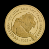 The Lion and The Eagle 2023 5oz Gold Proof Trial Piece