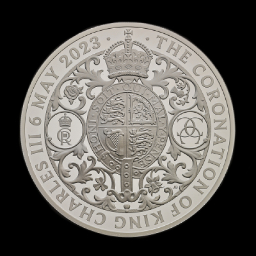 The Coronation of His Majesty King Charles III 2023 5oz Silver Proof Trial Piece