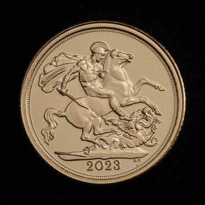 The Coronation Quarter-Sovereign 2023 Gold Bullion Trial Piece