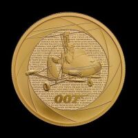 Six Decades of 007: Bond Films of the 1960s 2023 2oz Gold Proof Trial Piece