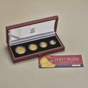 2007 Gold Proof Britannia Four Coin Set