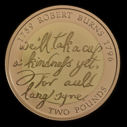 2009 Gold Proof &pound;2 Robert Burns