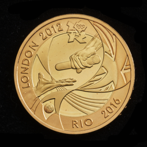 2012 Gold Proof &pound;2 - Handover to Rio