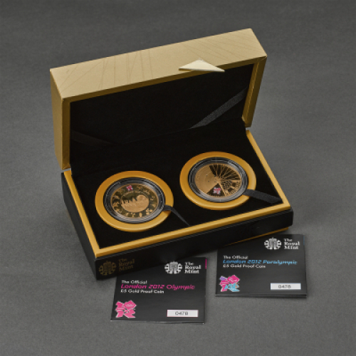 2012 Olympic and Paralympic Gold Proof &pound;5 (2 coin set)