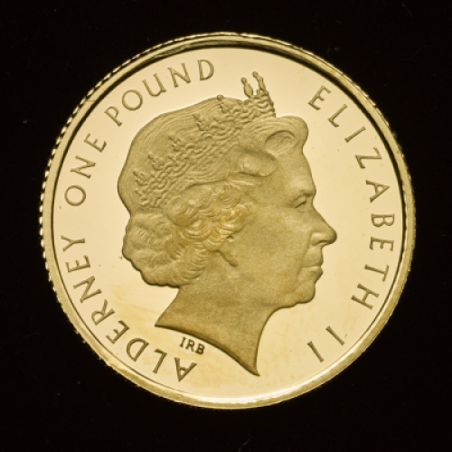 2014 Alderney Gold Proof &pound;1