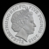 2015 &pound;5 Platinum Piedfort proof coin