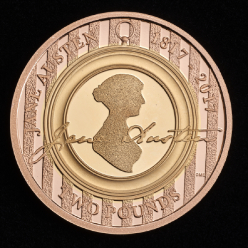 2017 Jane Austen &pound;2 Gold Proof