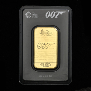 2020 James Bond 007 1oz gold bar 999.9 fine gold.