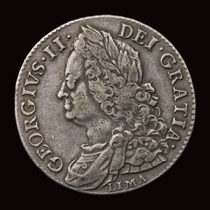 1746 George II Lima Silver Halfcrown