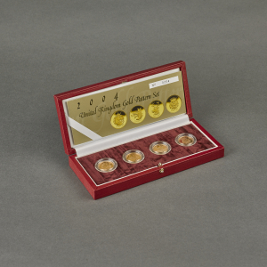 2004 Gold Proof £1 Four Coin Pattern Set