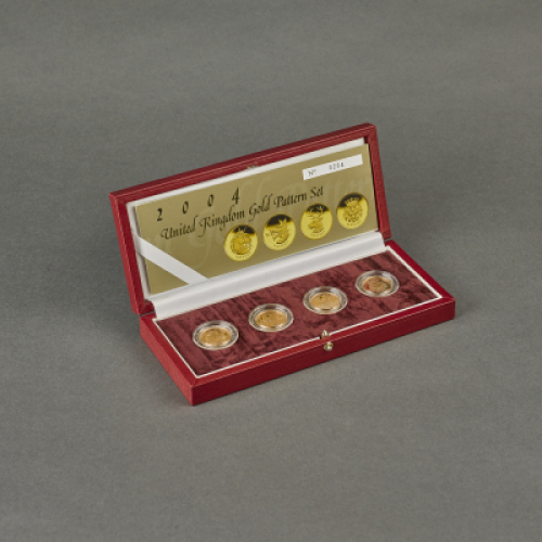 2004 Gold Proof &pound;1 Four Coin Pattern Set