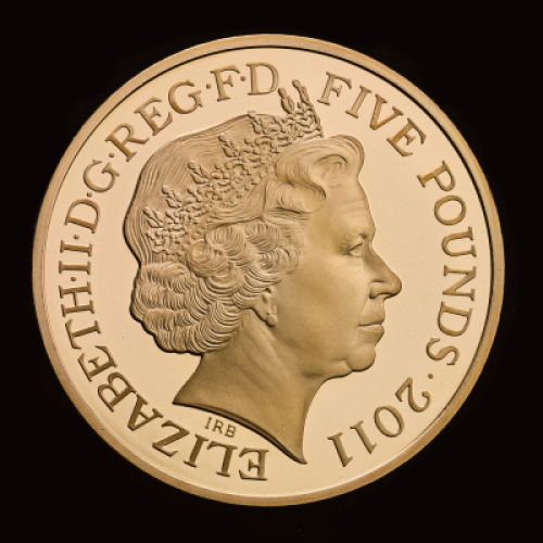 2011 Gold Proof &pound;5 The Royal Wedding