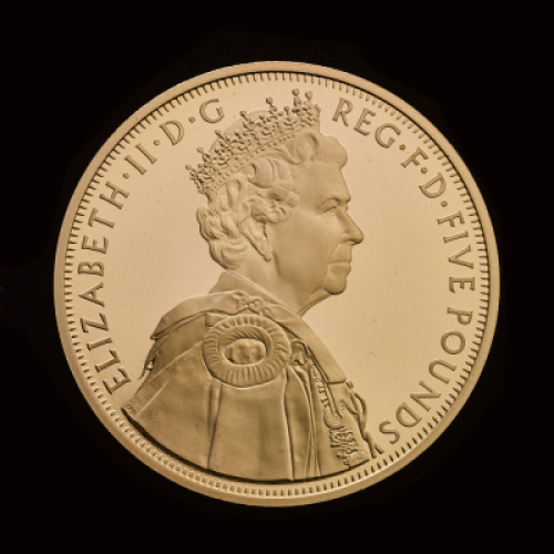 2012 Gold Proof &pound;5 The Queen's Diamond Jubilee
