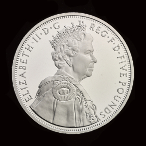 2012 Platinum Proof Piedfort £5 The Queen's Diamond Jubilee