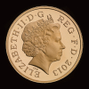 2013 Gold Proof £1 Wales Floral