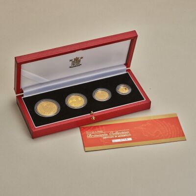 2002 Gold Proof Britannia Four Coin Set