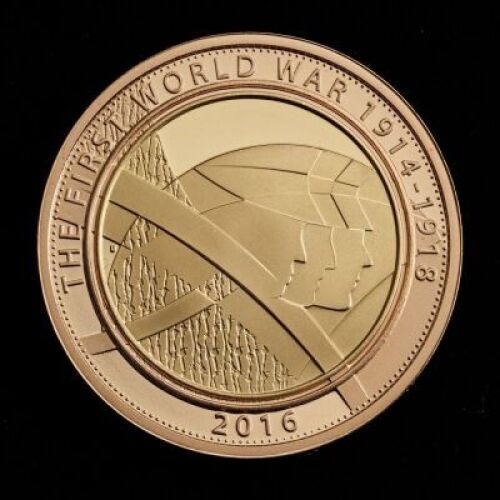2016 Gold Proof &pound;2 World War One Army