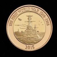 2015 Gold Proof &pound;2 World War One Navy
