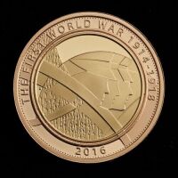 2016 Gold Proof &pound;2 World War One Army