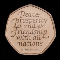 2020 Withdrawal from the EU Gold Proof 50p.
