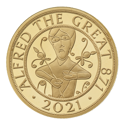 2021 Elizabeth II Gold Proof 5oz Alfred the Great