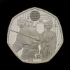 2023 Star Wars Luke Skywalker and Princess Leia 50p Silver Proof Colour Trial Piece