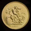 1887 Victoria Gold Five Pound Sovereign - 2