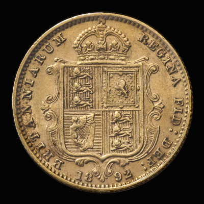 1892 Victoria half sovereign