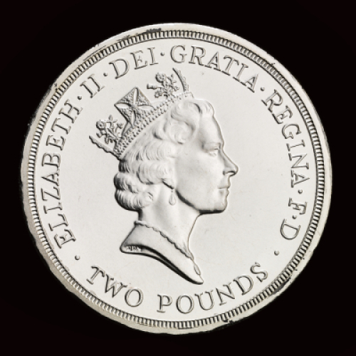 1986 Commonwealth Games Silver Proof &pound;2 Coin