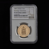 1989 500th Anniversary Gold Double Sovereign