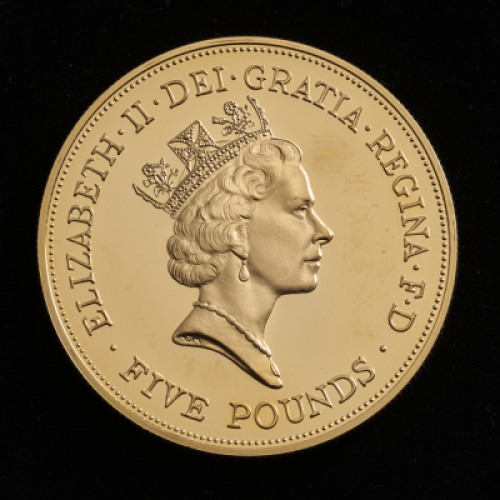 1990 Queen Mother 90th Birthday Gold Proof Crown