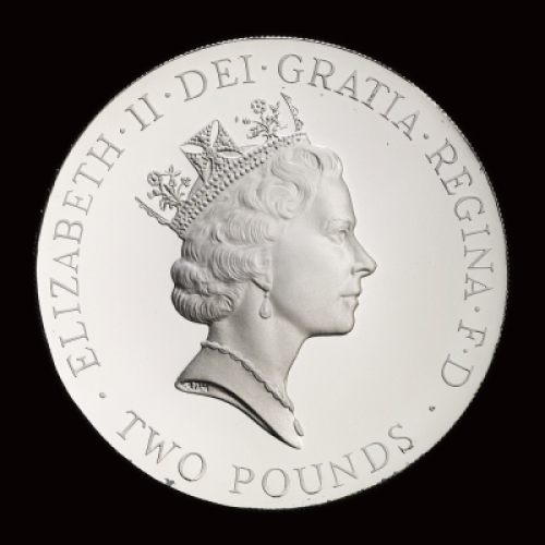 1996 European Football Championships Silver Proof &pound;2 Coin