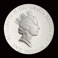 1996 European Football Championships Silver Proof &pound;2 Coin