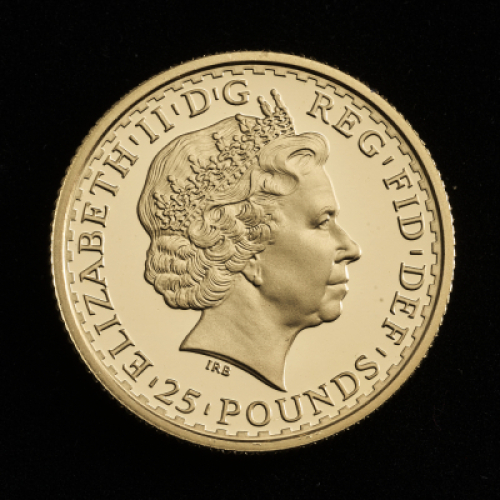 1999 Britannia Gold Proof &pound;25 Coin - in original box
