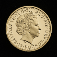 1999 Britannia Gold Proof &pound;25 Coin - in original box