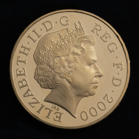 2000 Millennium Gold Proof &pound;5