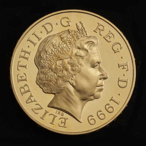 2000 Millennium Gold Proof &pound;5