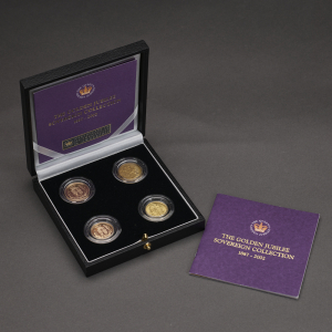 2002 Golden Jubilee Four Sovereign Coin Collection 1887 - 2002