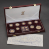 2002 Golden Jubilee Gold Proof 13 Coin Set with Maundy Set