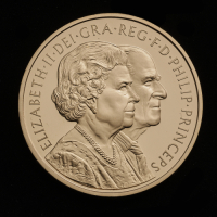 2007 Diamond Wedding Gold Proof &pound;5 Coin