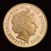 2011 Gold Proof &pound;5 The Royal Wedding
