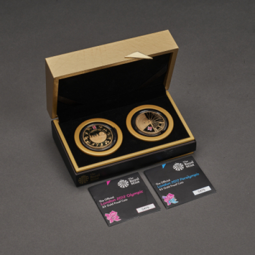 2012 Olympics & Paralympics Gold Proof &pound;5 Two Coin Set