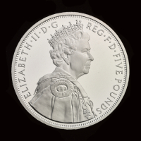 2012 Platinum Proof Piedfort &pound;5 The Queen's Diamond Jubilee
