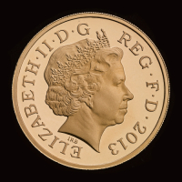 2013 Gold Proof &pound;1 Wales Floral