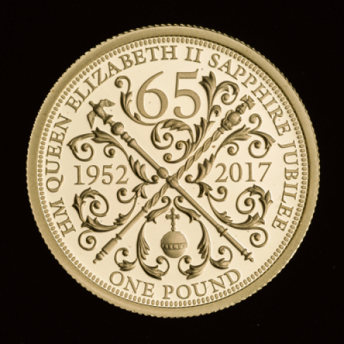 2017 Guernsey Sapphire Jubilee Gold &pound;1